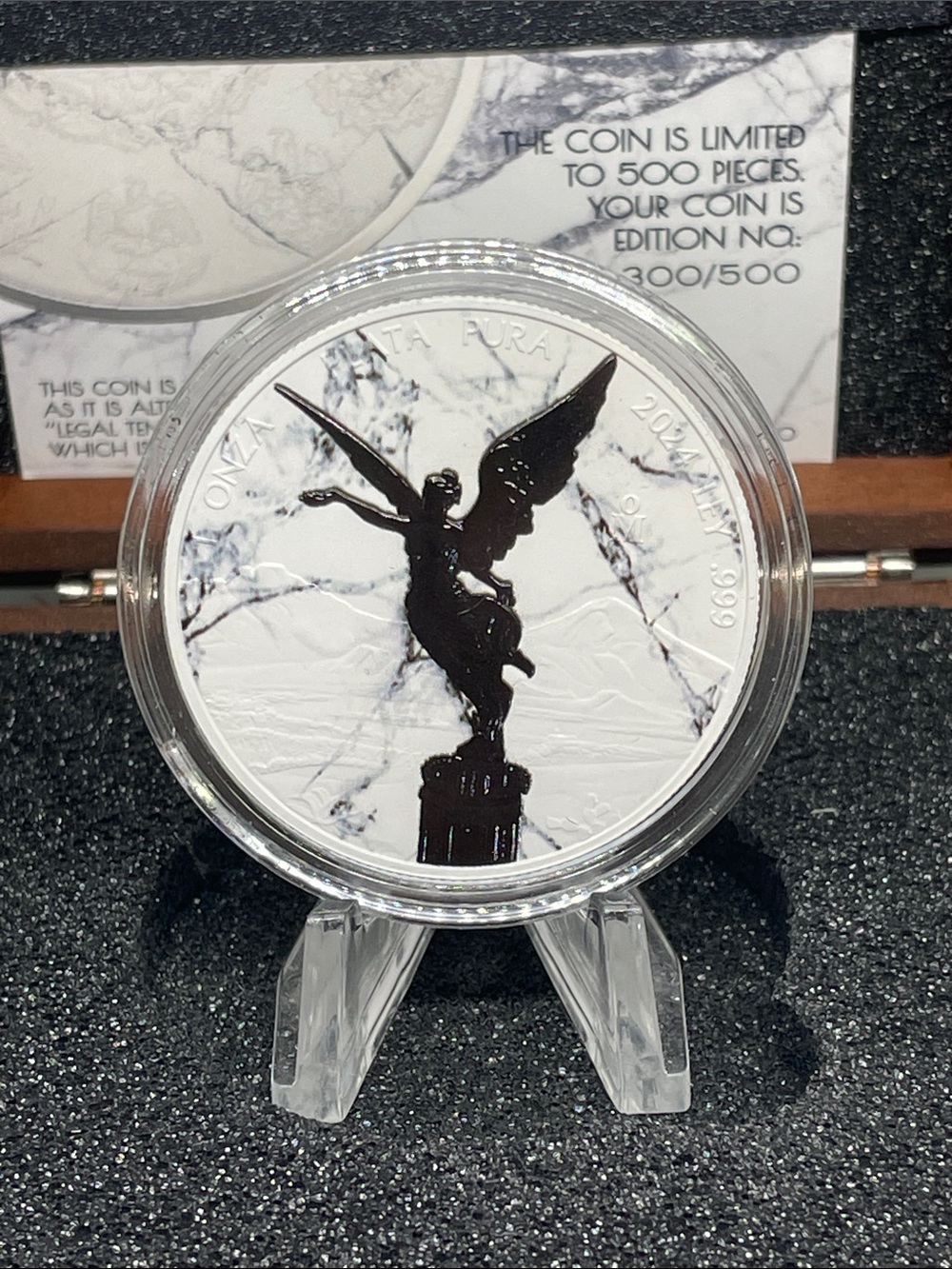 🇲🇽 2024 Libertad / White Marble 999 Silver Special